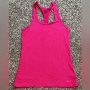 Nike Women’s Dri-FIT Racerback Tank Top in Bright Pink